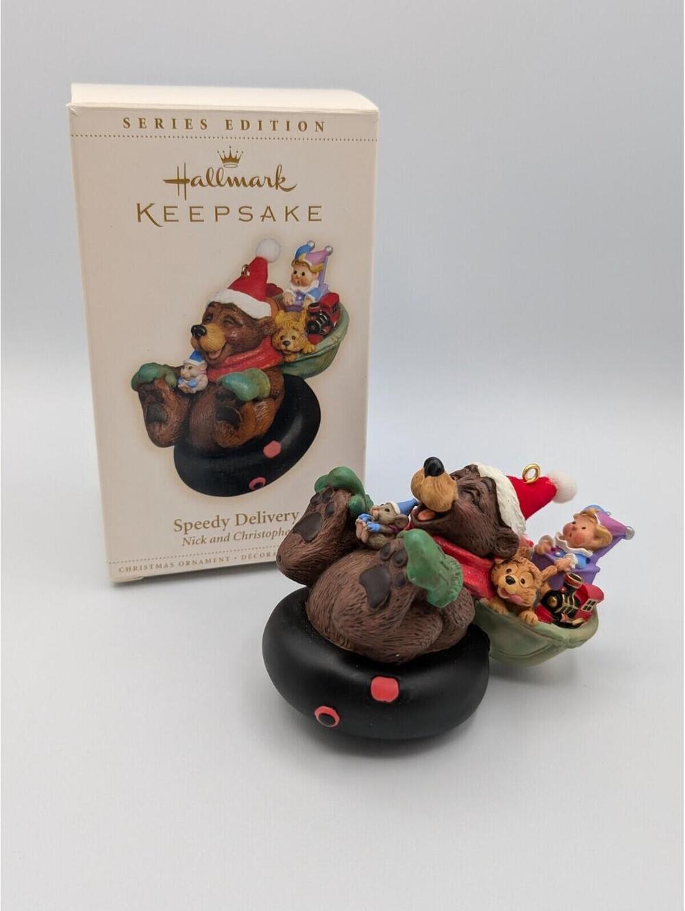 Hallmark Keepsake Speedy Delivery Nick and Christopher Ornament, 2006